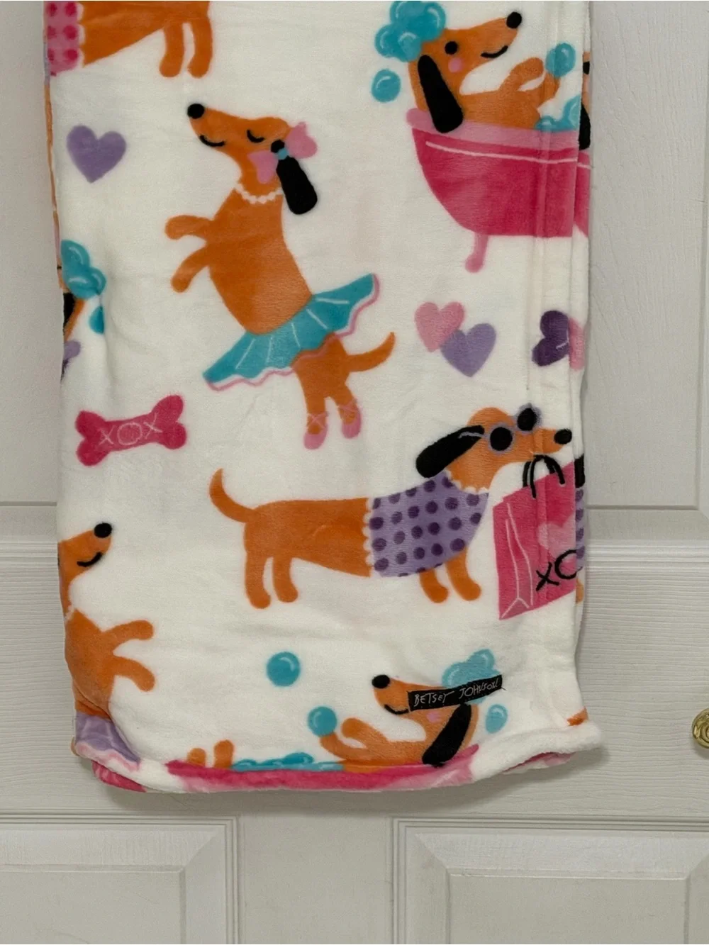 New Dachshund Throw Blanket Betsey Johnson